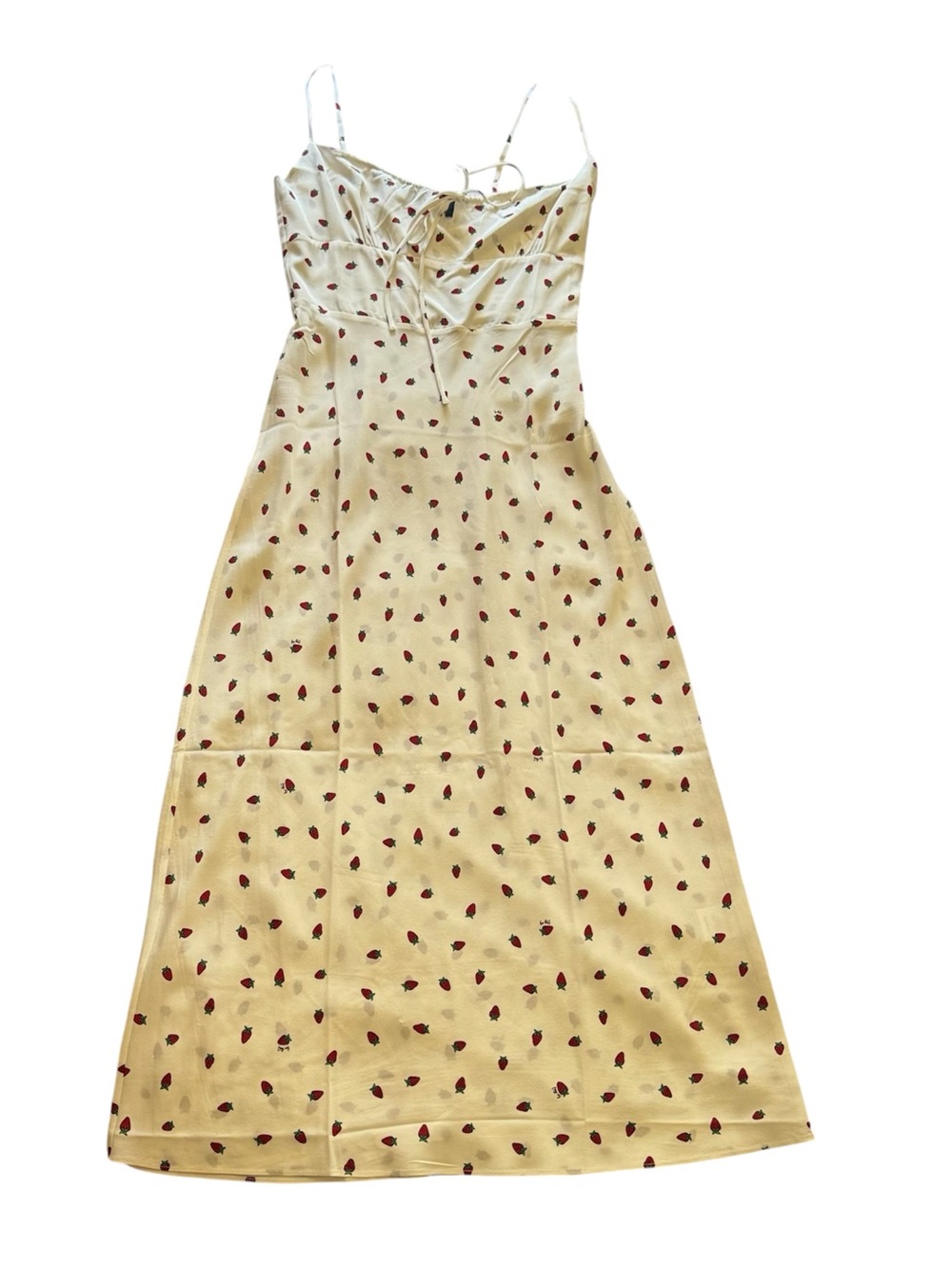 Realisation Par The Alba in White Strawberry Midi Dress